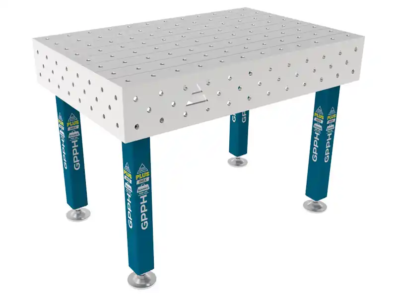 Nuova Collezione Banco per saldatura SteelPlus INOX GPPH 1,2x0,8mt spessore 12mm, fori 16mm