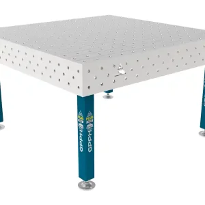 Ultime Pezzi Banco per saldatura SteelPlus INOX GPPH 1,5x1,48mt spessore 12mm, fori 16mm