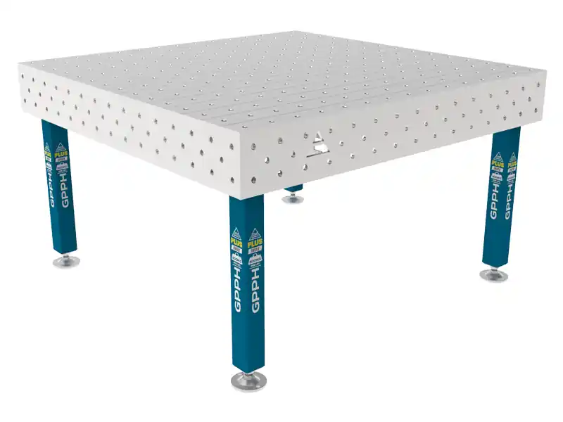 Ultime Pezzi Banco per saldatura SteelPlus INOX GPPH 1,5x1,48mt spessore 12mm, fori 16mm