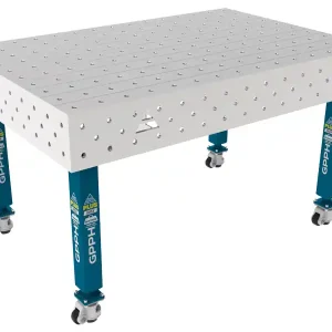 Soddisfatti O Rimborsati Banco per saldatura con ruote SteelPlus INOX GPPH 1,5x1mt spessore 12mm, fori 16mm