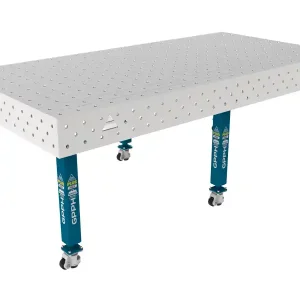 Offerta Lampo Banco per saldatura con ruote SteelPlus INOX GPPH 2,4x1,2mt spessore 12mm, fori 16mm