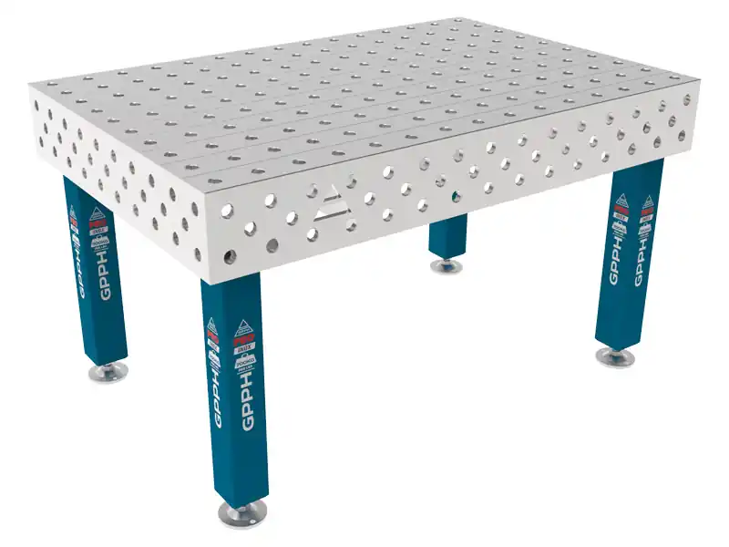 Banco per saldatura SteelMax INOX GPPH 1,5x1mt spessore 15mm, fori 28mm Solo Oggi