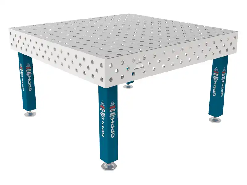 Saldi Banco per saldatura SteelMax INOX GPPH 1,5x1,48mt spessore 15mm, fori 28mm