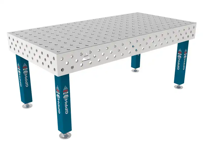 Banco per saldatura SteelMax INOX GPPH 2x1mt spessore 15mm, fori 28mm Bestseller