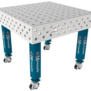 Banco per saldatura con ruote SteelMax INOX GPPH 1x1mt spessore 15mm, fori 28mm Sconto