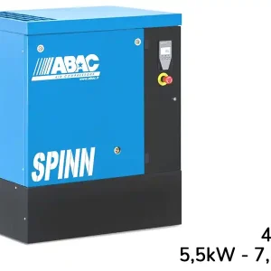 Compressore a vite con centralina ABAC Spinn 5,5 400V ad avviamento diretto a pavimento Compra Oggi Stesso