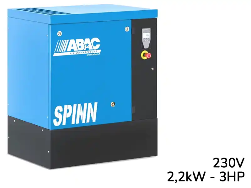 Compressore a vite con centralina ABAC Spinn 2,2 230V ad avviamento diretto a pavimento Prezzo Basso