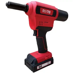 Di Tendenza Rivettatrice a batteria Rivit RIV 710 per rivetti a strappo da 2,4 a 4,8mm in kit con batteria
