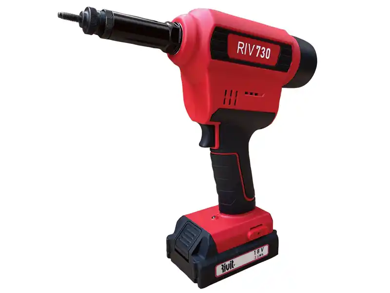 Must-Have Rivettatrice a batteria Rivit RIV 730 per inserti filettati da M3 a M10 in kit con batteria