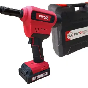Miglior Prezzo Rivettatrice a batteria Rivit RIV 740 per inserti filettati da M3 a M12 con valigetta e 2 batterie