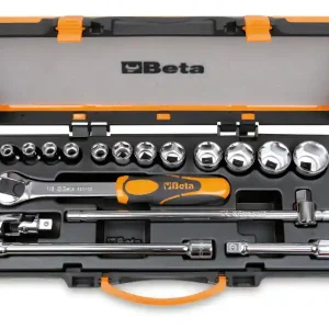 Assortimento Beta 920A/C12X, 12 chiavi a bussola esagonali 1/2" e 5 accessori in valigetta Consegna Rapida