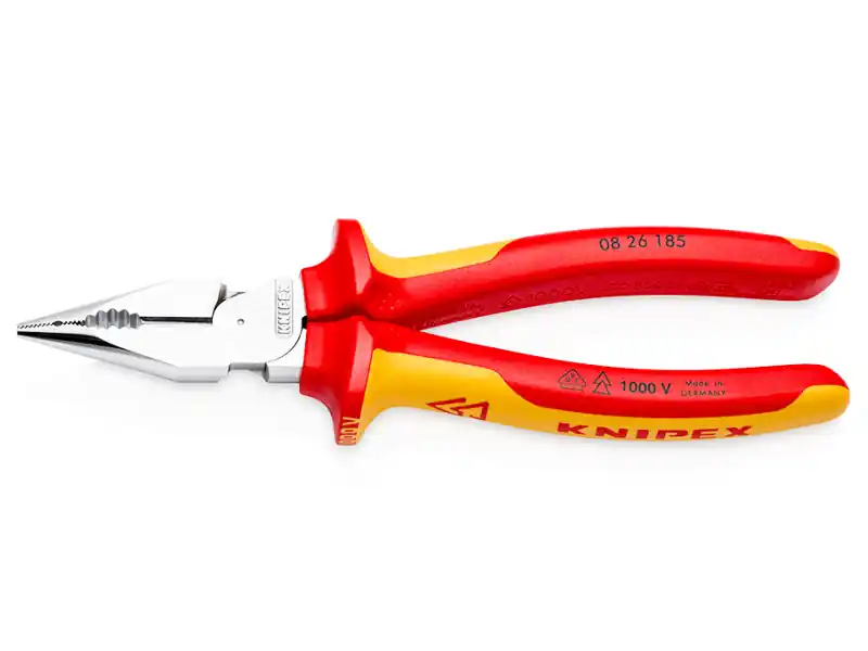 Knipex pinza universale con testa a punta cromata e impugnature VDE, 185mm Non Perdere