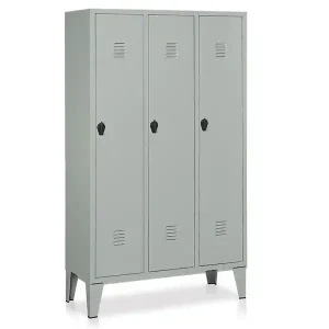 Occasione Imperdibile Armadio spogliatoio a 3 vani Tecnotelai 1020x500x1800mm con piedini