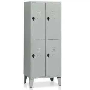 Armadio spogliatoio a 4 vani Tecnotelai 690x500x1800mm con piedini Esclusivo
