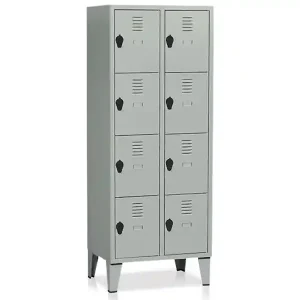 Economico Armadio casellario ad 8 vani Tecnotelai 690x500x1800mm con piedini
