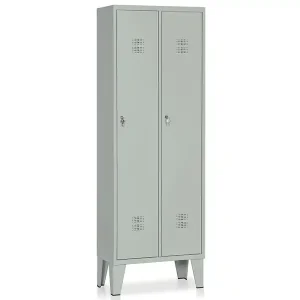 Armadio spogliatoio a 2 vani Tecnotelai 610x330x1800mm con ripiano fisso Più Venduto