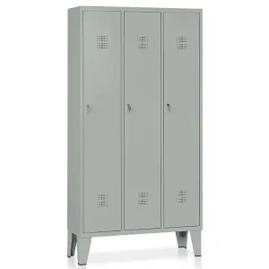 Armadio spogliatoio a 3 vani Tecnotelai 905x330x1800mm con ripiano fisso Offerta Lampo