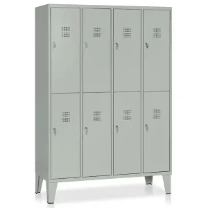 Armadio spogliatoio a 8 vani Tecnotelai 1200x500x1800mm con piedini Occasione