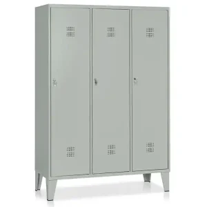 Prezzo Conveniente Armadio spogliatoio a 3 vani Tecnotelai Orazio 1200x500x1800mm con divisore sporco/pulito