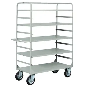 Promozione Esclusiva Carrello di servizio Tecnotelai 1320x660x1770mm a 4 ripiani estraibili, portata 450Kg