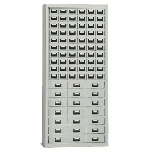 Armadio portaminuteria Tecnotelai 900x355x2000mm con 81 cassetti in metallo Offerta Speciale