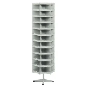 Scaffale girevole portaminuteria Tecnotelai 435x490x1690mm con 66+6 caselle in metallo Offerta Limitata