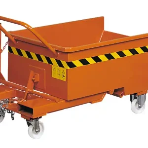 Quantità Limitata Benna ribaltabile con ruote Tecnotelai 820x1350x650mm trasportabile con muletto, portata 600Kg