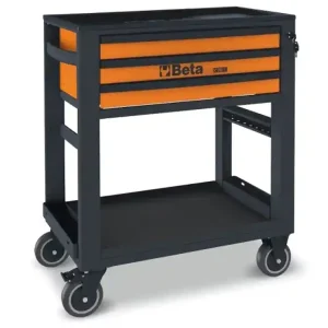 Carrello di servizio Beta RSC51 con 3 cassetti e piano in ABS rinforzato e fori per cacciaviti Offerta