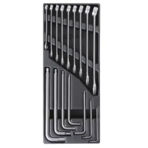 Termoformato rigido in ABS Beta TV23 per chiavi combinate e brugole, vuoto Subito Disponibile