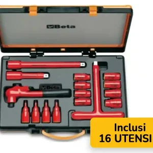 Beta valigetta 910MQ/C16 completa di 16 utensili isolati con attacco quadro 3/8" Novità
