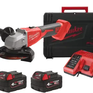 Offerta Speciale Smerigliatrice angolare Milwaukee M18 BLSAG125X, avvio a slitta disco 125mm in Set