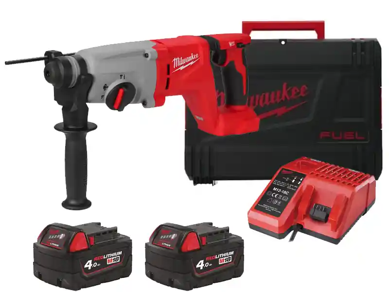 Prezzo Ridotto Tassellatore a batteria Milwaukee M18 BLHACD26 attacco SDS-Plus, 2,6J in Set