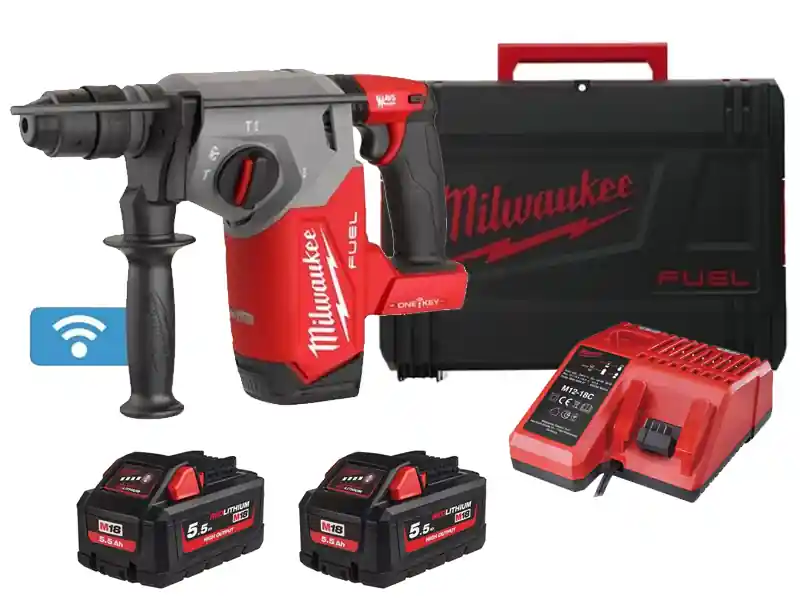 Tassellatore a batteria Milwaukee M18 Fuel ONEFHX One-Key SDS-Plus, 2,5J in Set Quantità Limitata