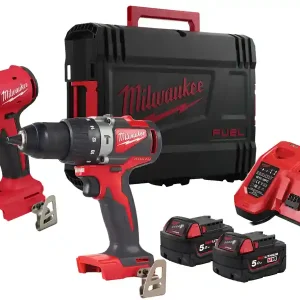 Kit Milwaukee 18V Trapano BLPD2 + Avvitatore ad impulsi BLIDR con 2 batterie e valigetta Spedito Oggi