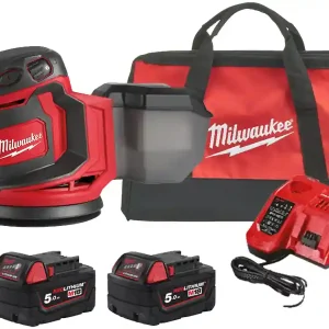 Levigatrice rotorbitale a batteria Milwaukee M18 BOS125 platorello 125mm in Kit Offerta Lampo