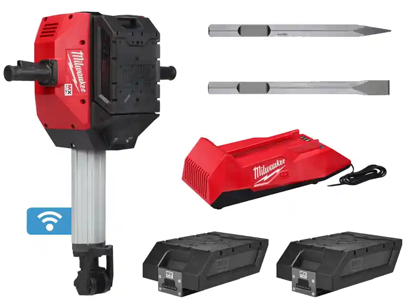 Martello demolitore a batteria Milwaukee MX Fuel DH2528H 28 mm Hex forza 64J in Kit Acquista Ora