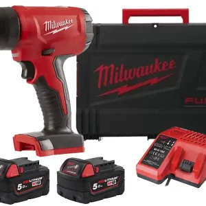 Termosoffiatore a batteria Milwaukee M18 BHG temperatura massima 470°C in Kit Reso Gratuito