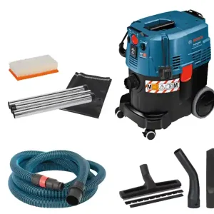 Professionale Bosch aspiratore solidi/liquidi a filo GAS 35 M AFC Pro per polveri M, serbatoio da 35lt