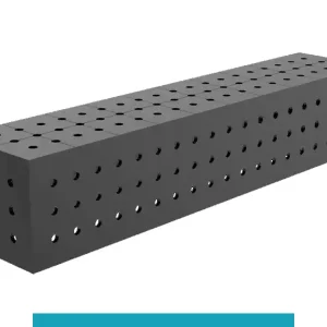 Saldi Blocco di collegamento 1000x200x200mm SteelEco GPPH, spessore 8mm, fori 16mm griglia 50x50mm