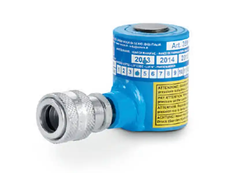 Esclusivo Cilindro idraulico compatto semplice effetto OMCN 359 con ritorno a gravità h.76mm, 5 Ton