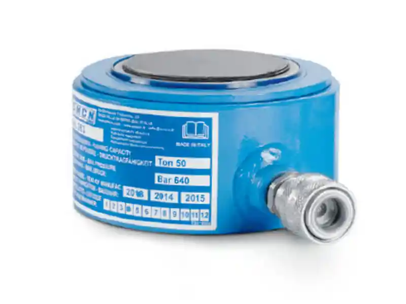 Prezzo Conveniente Cilindro idraulico compatto a semplice effetto OMCN 363/AM con ritorno a molla h.100mm, 50 Ton