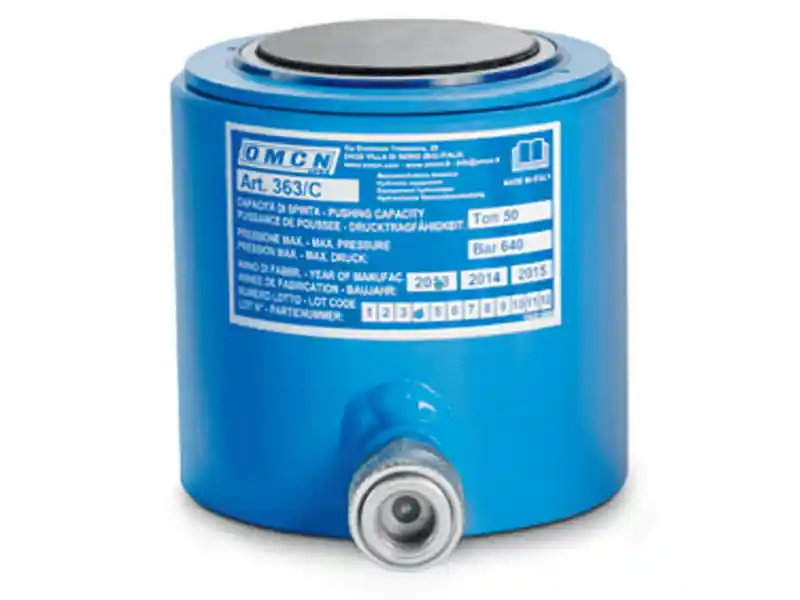Offerta Speciale Cilindro idraulico universale semplice effetto OMCN 363/B ritorno a gravità h.140mm, 50 Ton