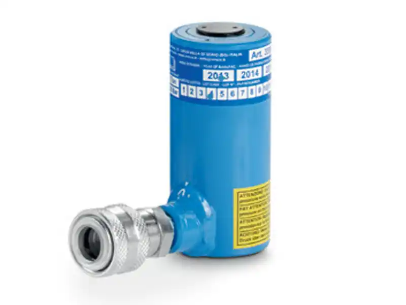 Cilindro idraulico universale semplice effetto OMCN 359/DM ritorno a molla h.255mm, 5 Ton Economico