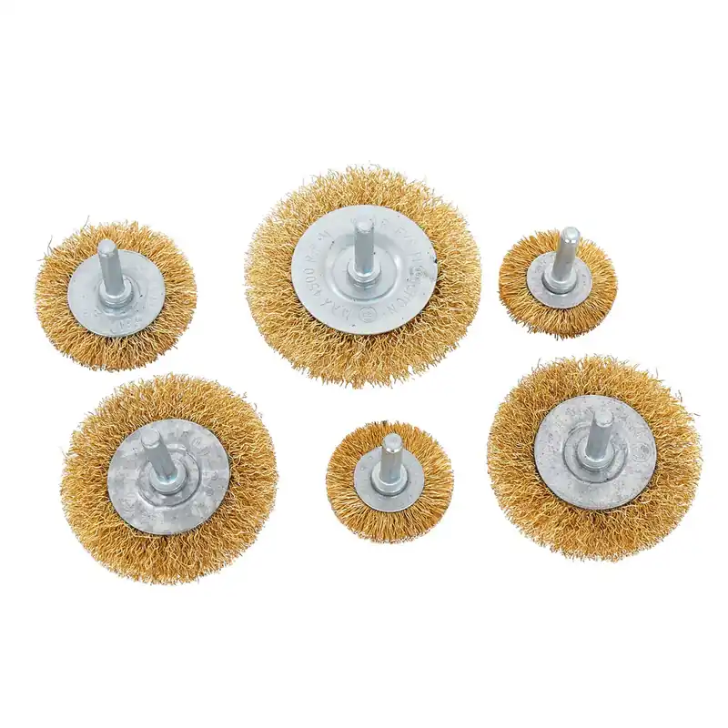 Set di spazzole metalliche per trapani da 37 a 75 mm - 6 pezzi Offerta Lampo