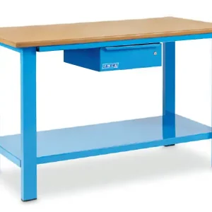 Offerta Lampo Banco da lavoro OMCN 1001/PL 1500x700x880mm con piano in legno ed un cassetto