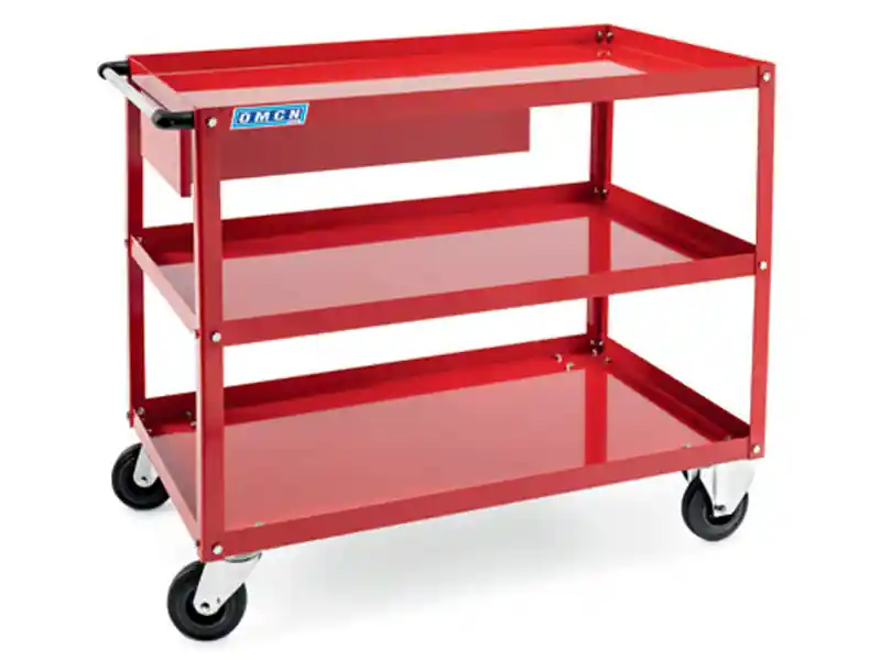 Carrello a 3 vasche smontabile OMCN 209/S 1000x600x830mm con cassetto, portata 180Kg Subito Disponibile