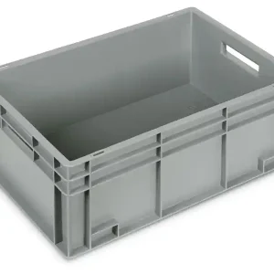 Ultime Pezzi Cassetta in plastica Fami Euro Box 600x400x232mm con maniglie aperte e fondo rinforzato