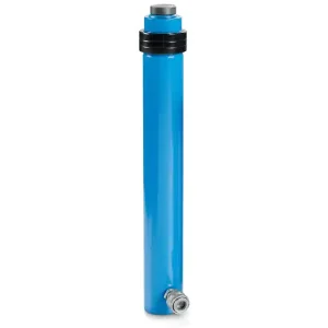 Professionale Cilindro idraulico corsa lunga semplice effetto OMCN 361/FM ritorno a molla h.570mm, 20 Ton