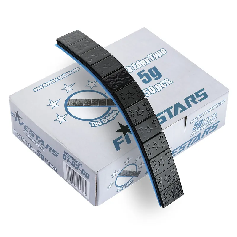 Contrappesi adesivi per equilibratura ruote auto - 5g nero 600 pezzi Promo Stagionale