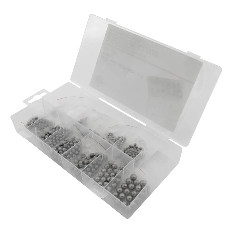 Pagamento Sicuro Assortimento di sfere d‘acciaio per cuscinetti da 2 a 8 mm - 470 pezzi